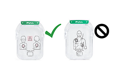 Avis de sécurité Philips M5072A SMART cassette de défibrillation pour bébés et enfants