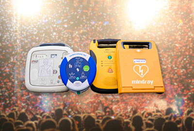 Défibrillateur automatique externe (DAE) lors d'un festival ou d'un événement