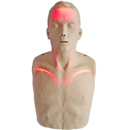 Mannequin de formation Brayden - Eclairage LED rouge - 10965