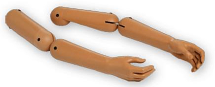 Paire de bras pour l' Ambu Mannequin W & I - 4048