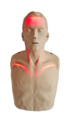 Mannequin de formation Brayden - Eclairage LED rouge - 10430