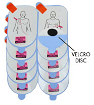 Defibtech électrodes de formation adulte de rechange (5 paires) - 7056