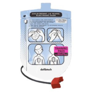 Defibtech étui avec électrodes pédiatriques pour la formation (5 paires) - 8051
