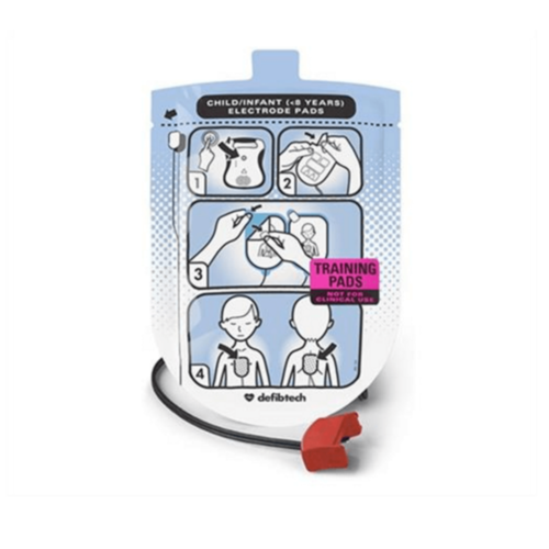 Defibtech étui avec électrodes pédiatriques pour la formation (5 paires) - 3076