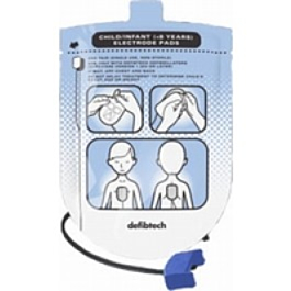 Defibtech étui avec électrodes pédiatriques pour la formation (5 paires) - 10038