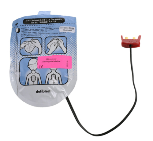 Defibtech étui avec électrodes pédiatriques pour la formation (5 paires) - 1366