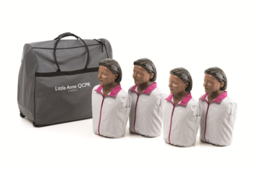 Pack de 4 Laerdal Little Anne QCPR - version noire - 8492