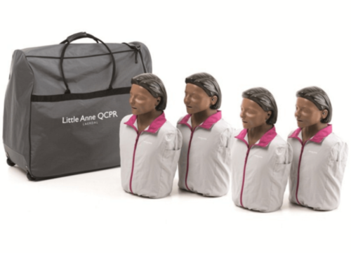 Pack de 4 Laerdal Little Anne QCPR - version noire - 7988