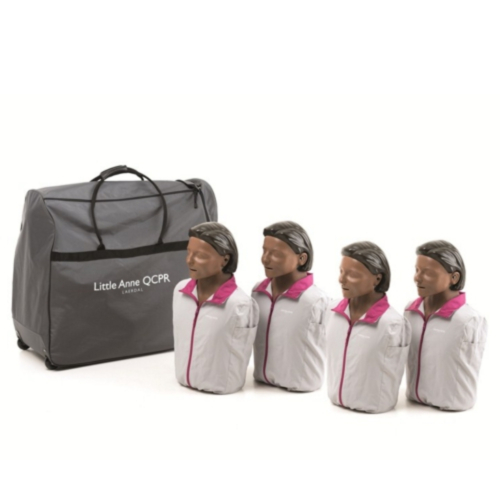 Pack de 4 Laerdal Little Anne QCPR - version noire - 1808