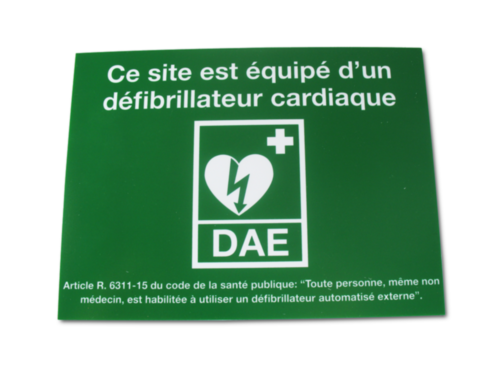 PACK Signalétique DAE 5 autocollants (usage intérieur) - 7032