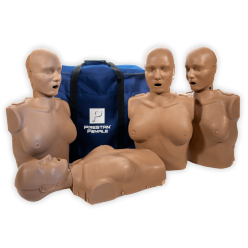 Pack de 4 Mannequins de Formation RCP Prestan Femme (Teint Foncé)  - 12536